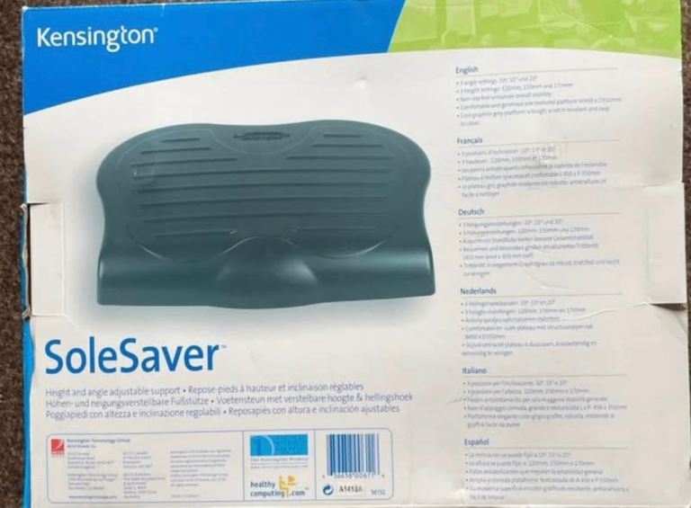 Kensington K56152US SoleSaver Adjustable Footrest.New