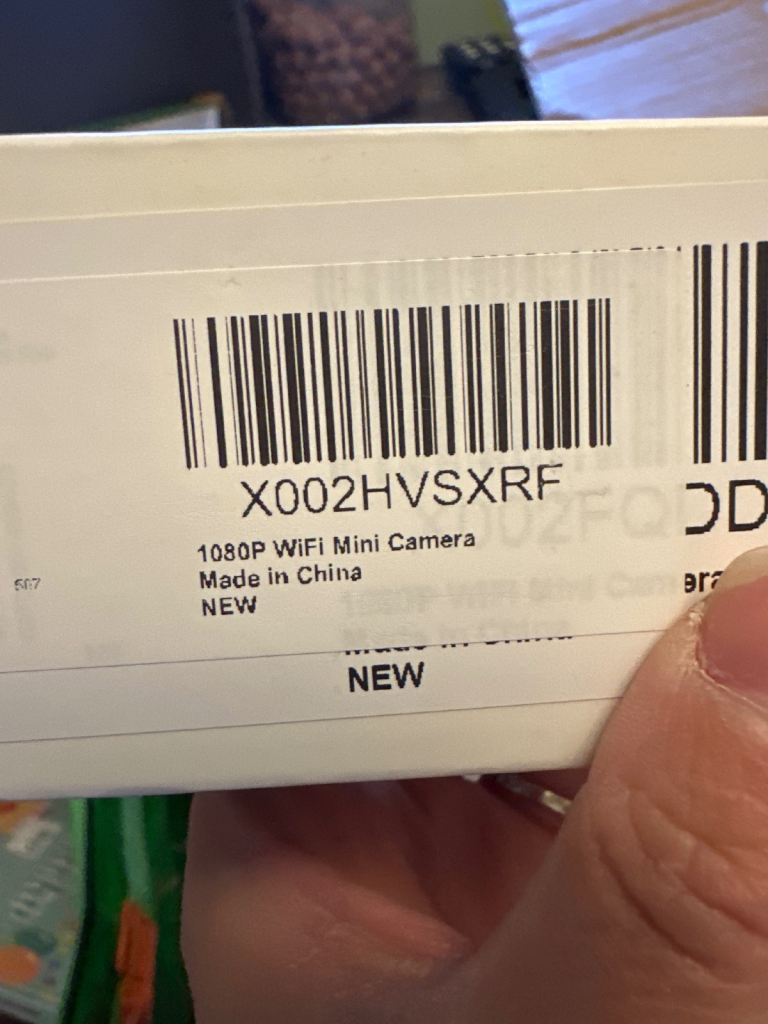 NEW 1080P WiFi Mini Camera – Unused