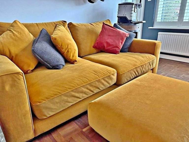 Mustard 3 Settee Sofa 