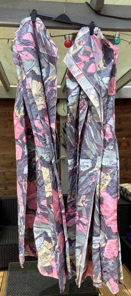 Used 8 awning curtains