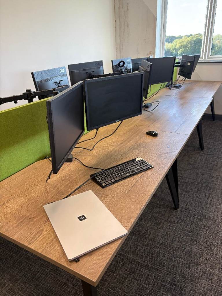Complete Office Clearance – 13 PCs, 7 Surface Laptop 4s, 18 Monitors, Desks & Furniture