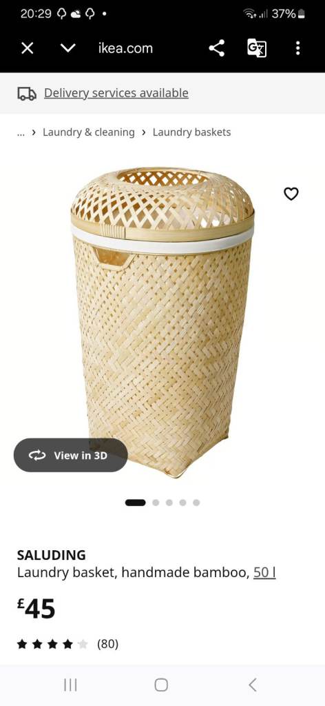 Laundry basket from IKEA - new