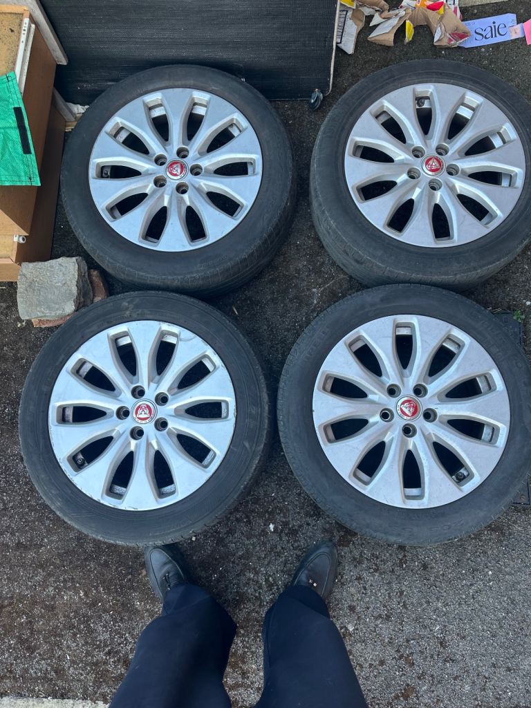 4X JAGUAR XE X760 17" INCH ALLOY WHEEL WITH TYRE 205/55/R17 2017