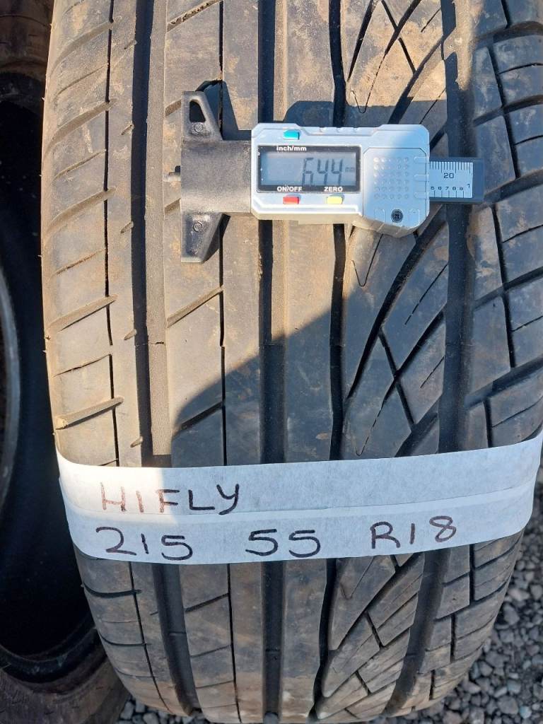 215 55 R18 Hifly - set of 2 part worn tyres 