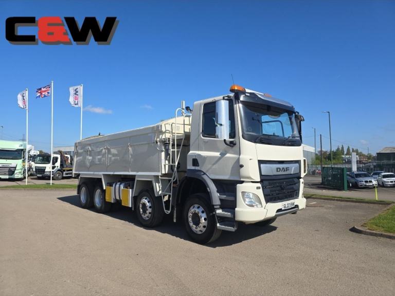 2022(22) DAF FAD CF 450 8x4 Aluminium Insulated Tipper - 245000Kms