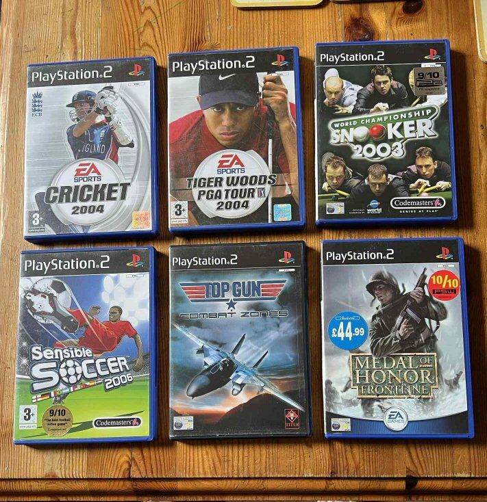 6 x Vintage Original PlayStation 2 games