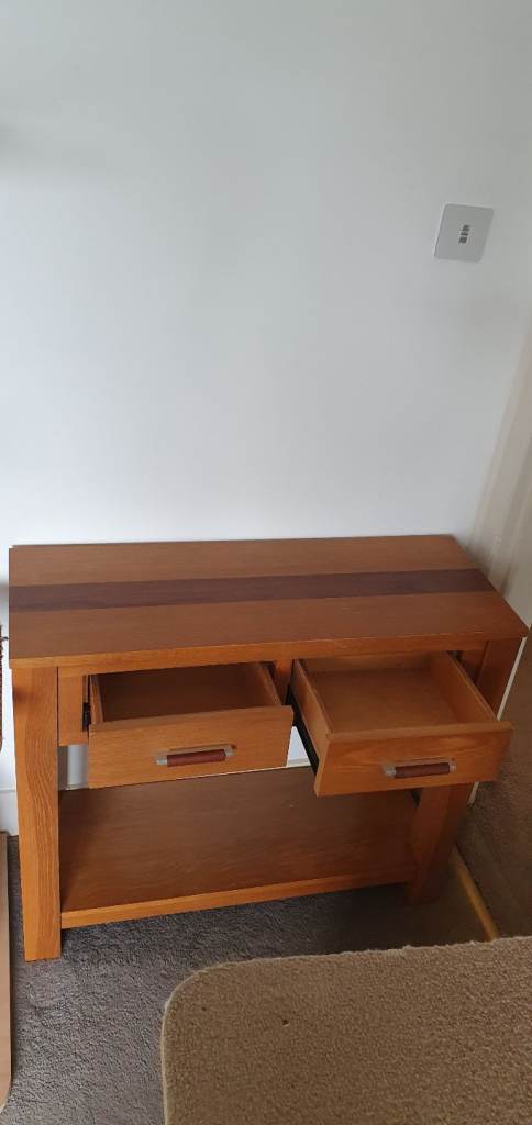 Wooden sideboard and tables