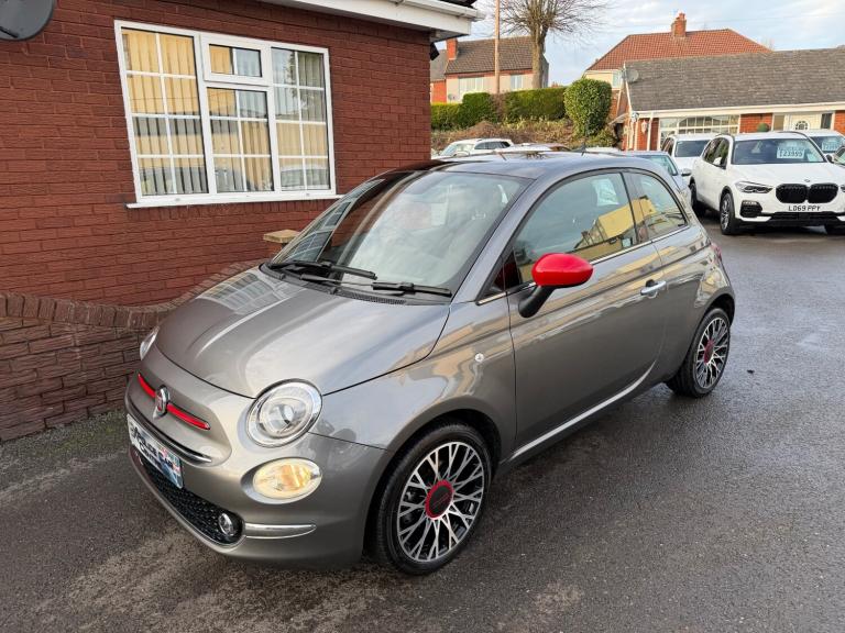 2023 73 FIAT 500 1.0 MHEV RED 3dr HATCHBACK GREY PETROL HYBRID EURO 6