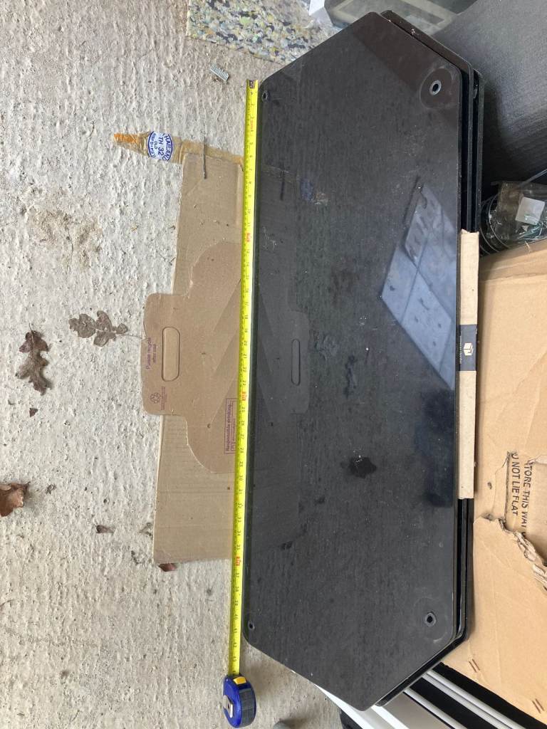 Black Glass TV Stand