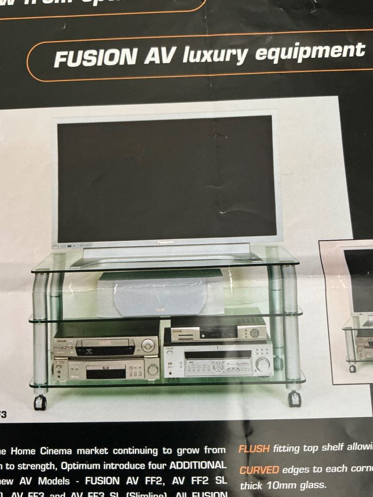 Fusion Glass Tv stand