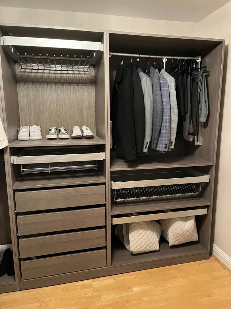 Lovely L shape corner wardrobe