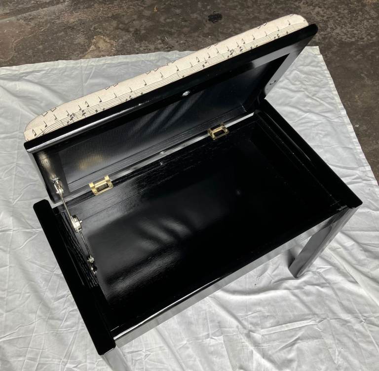 Solid Mahogany Piano Stool 