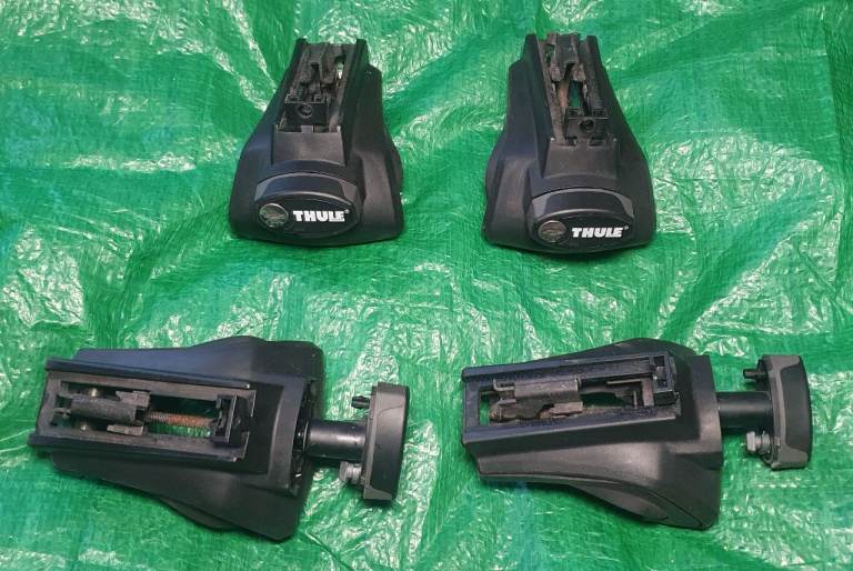 Thule 757 raised roof rail feet clamps footpack roof rack roof bar