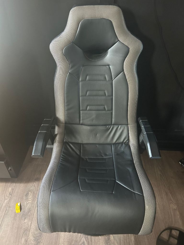 X Rocker Gaming Chair - Black and Grey, Good Condition