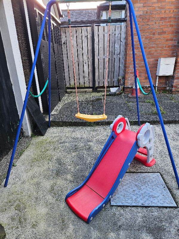 Garden swing plus mini slide FREE