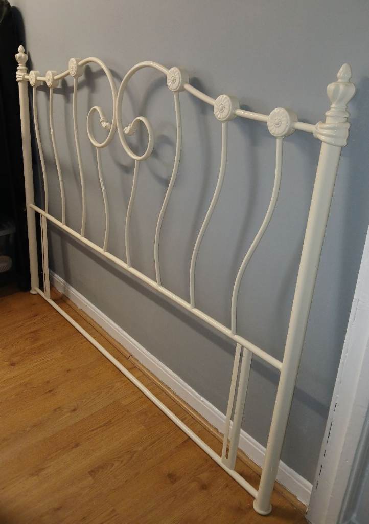 Metal headboard king size bed