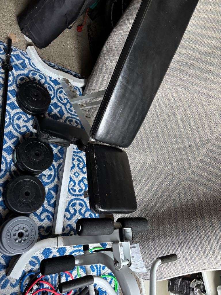 Weights Bench and Bar