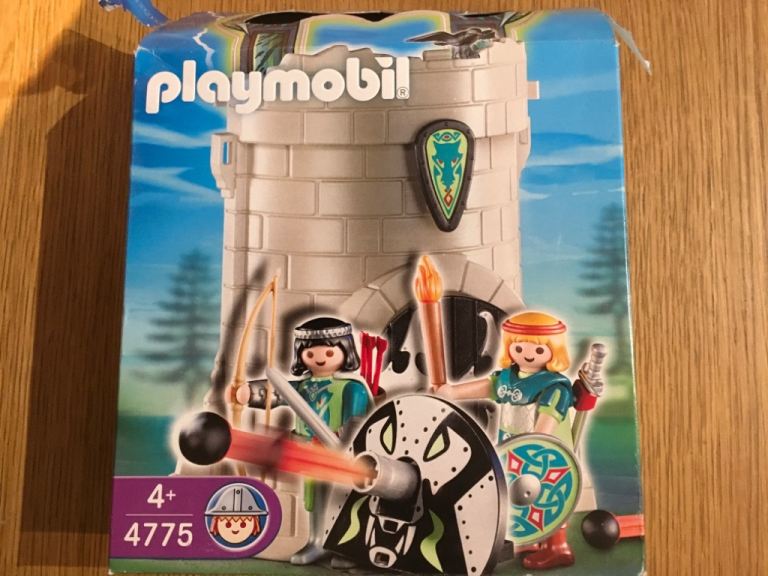 Playmobil 4775 Take Along Green Dragon Knights Tower Castle Figures Weapons