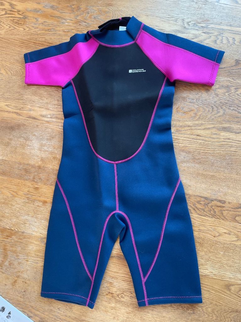 Brand New Kids’ Mountain Warehouse Shortie Wetsuit – UV50+ Protection