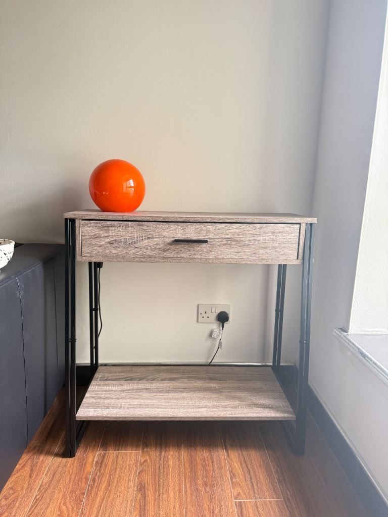 Dunelm Wooden/ metal side table 