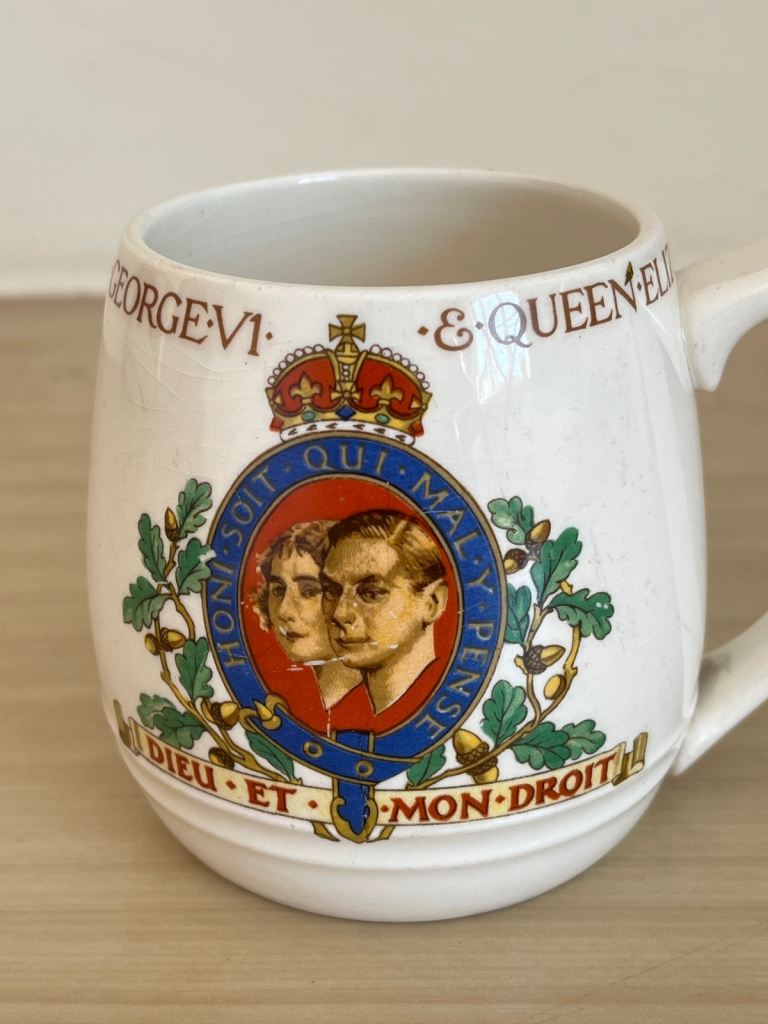 King George VI coronation mug