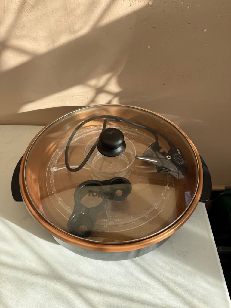 Tower T14038COP Cerasure + Copper Electric Multi-Pan with Non-Stick Coating, 1500W, Copper