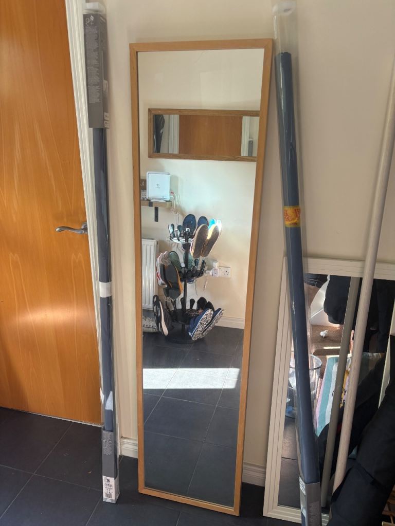 IKEA Stave Oak effect wood Mirror