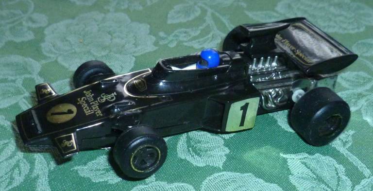 Vintage Scalextric, JPS Lotus, C50, with Johnson E9, Motor, #1.