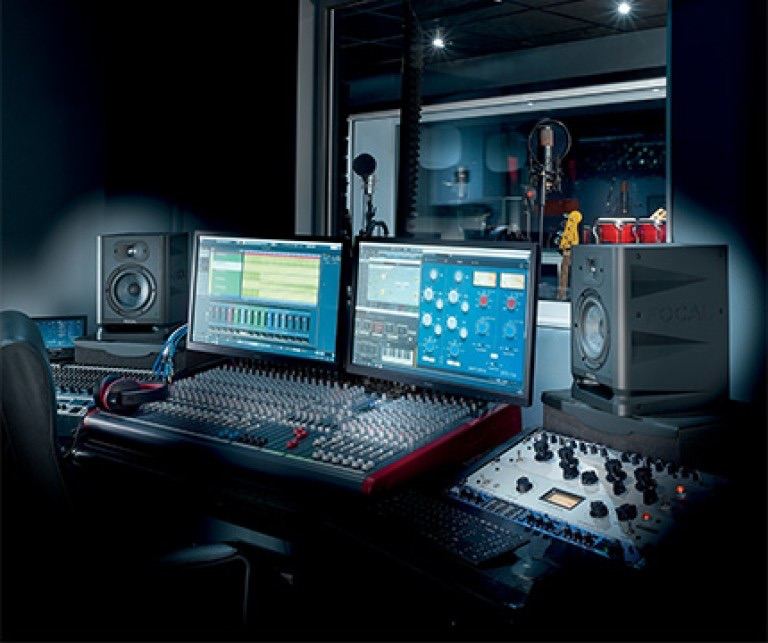 Professional Focal Alpha 50 music production studio monitors & pro ISO acoustic stands DJ speakers  