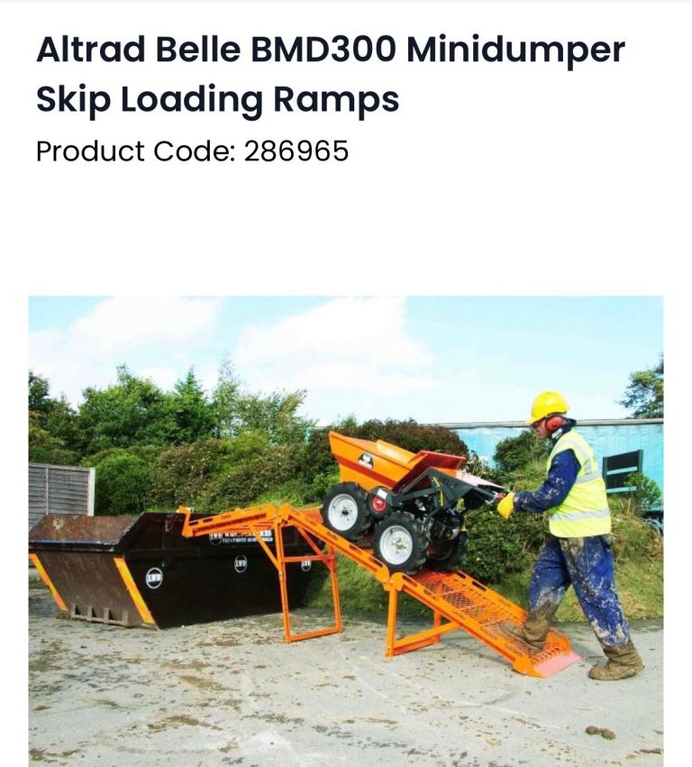 Belle BMD300 Skip Loading Ramps