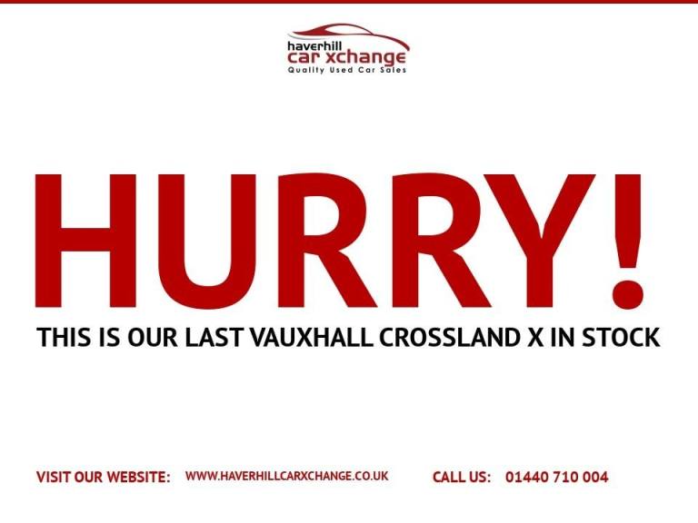 2018 Vauxhall Crossland X 1.2 SE 5dr HATCHBACK PETROL Manual