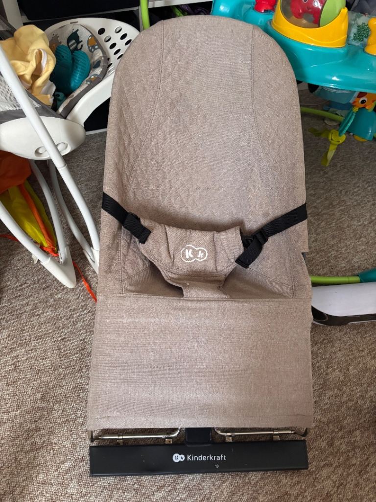 Kinderkraft Baby Bouncer - Beige, Good Condition