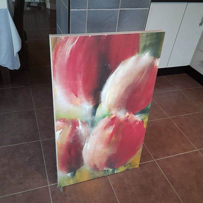  Flower Print Canvas