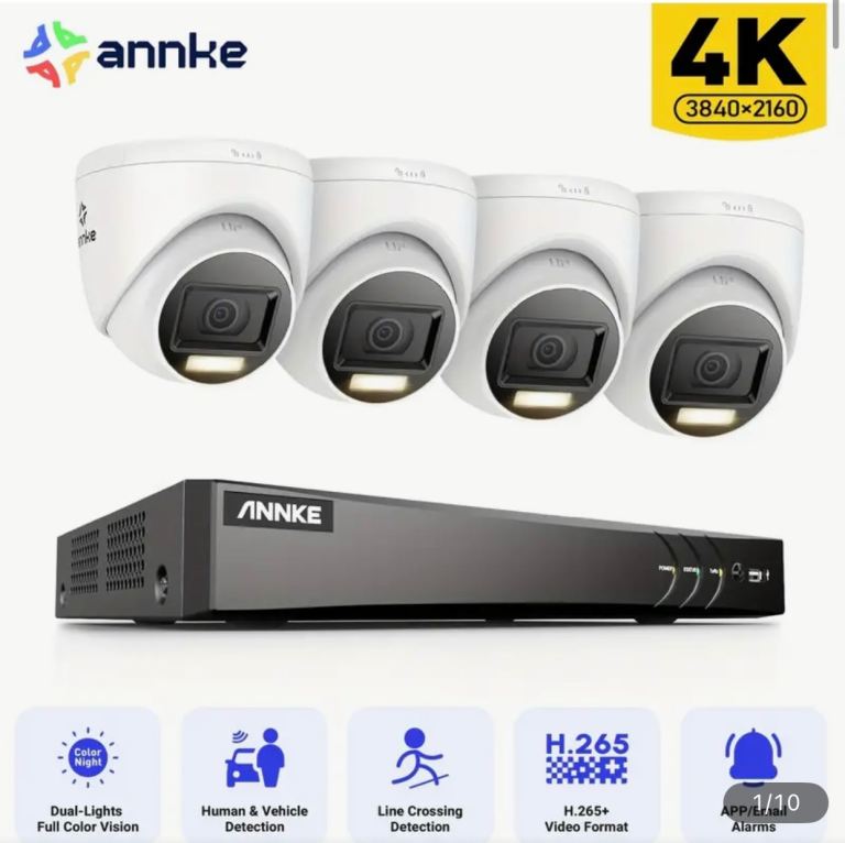 4K POE CCTV system, Ultra HD picture with audio Cameras 