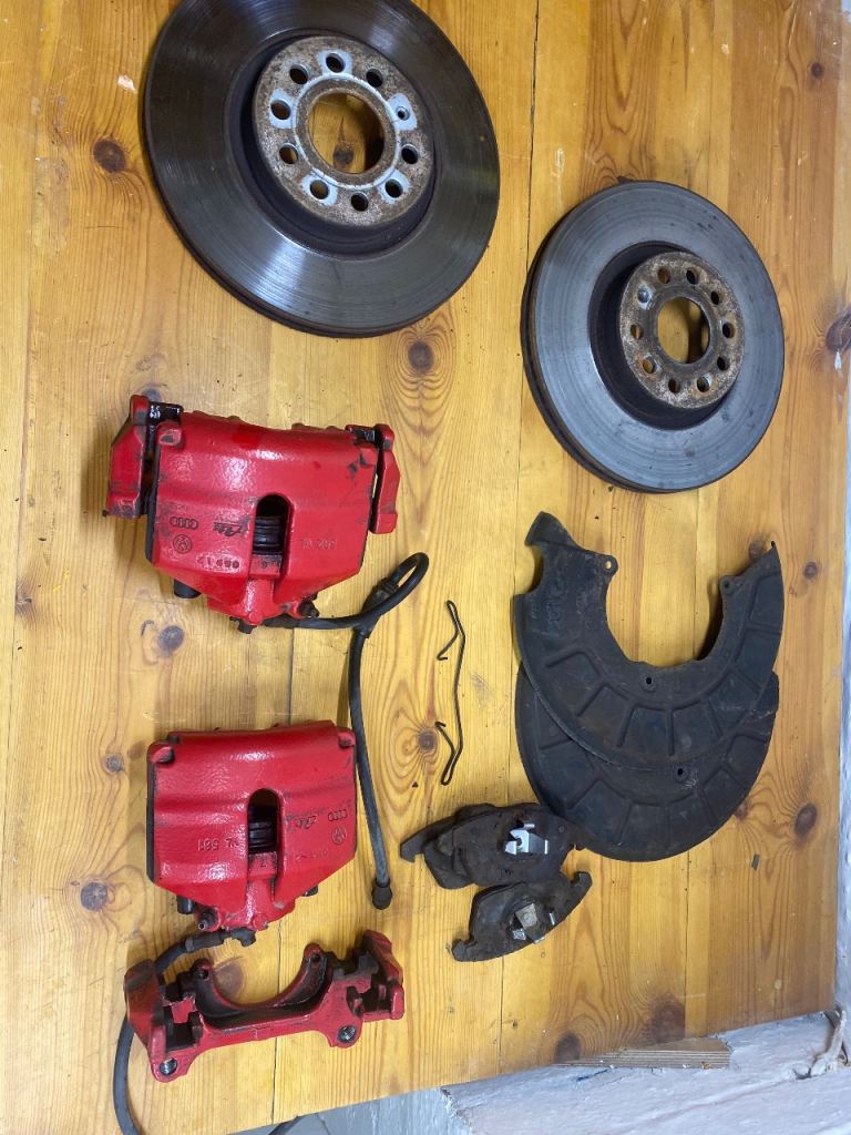 Skoda Octavia vrs Mk2 IZ PQ35 front brake calipers discs pads carriers lines WORKING