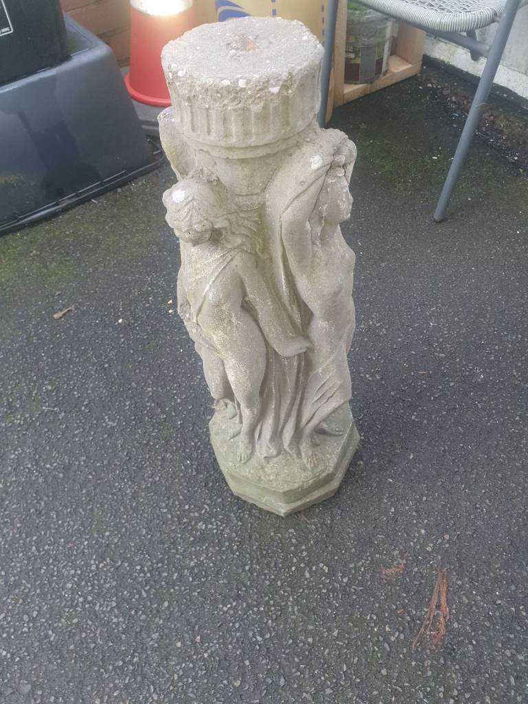 2.5 ft Stone Garden Ornament, Very Heavy, Good Condition, Very Attractive, Great Decor.