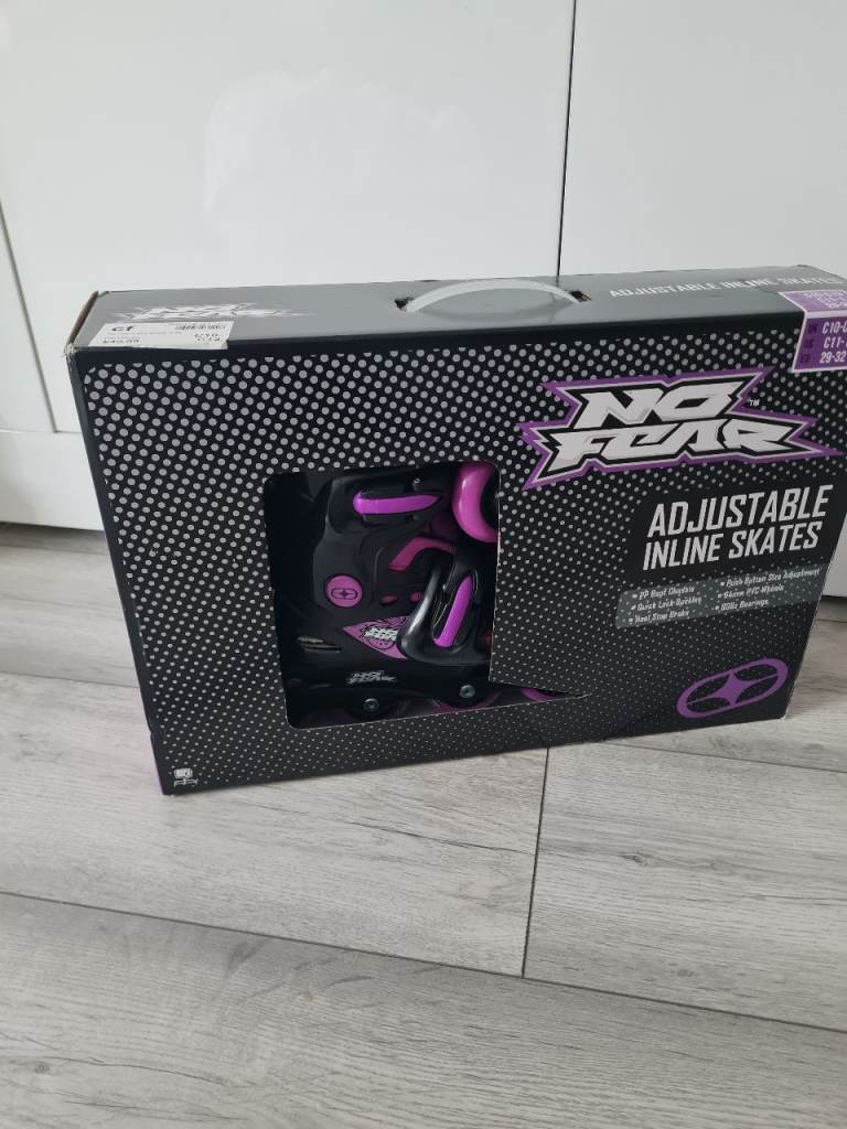 New! Adjustable in-line skates purple UKC10- C13