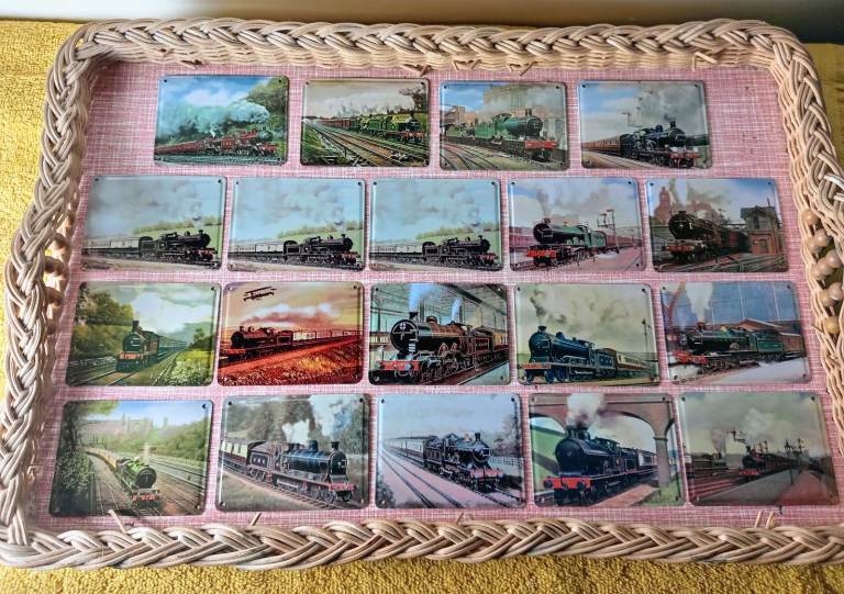 Small steel plate pics of Pre-Grouping trains. Ideal wall displays