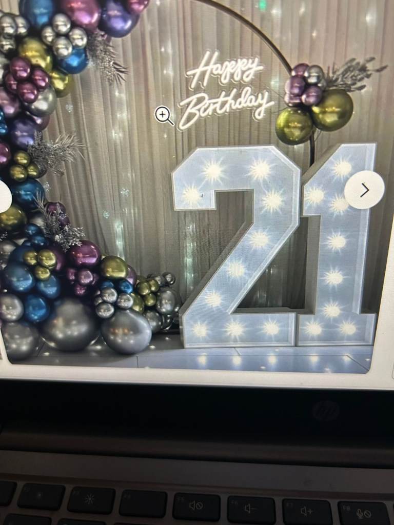 Giant 4ft numbers for hire 