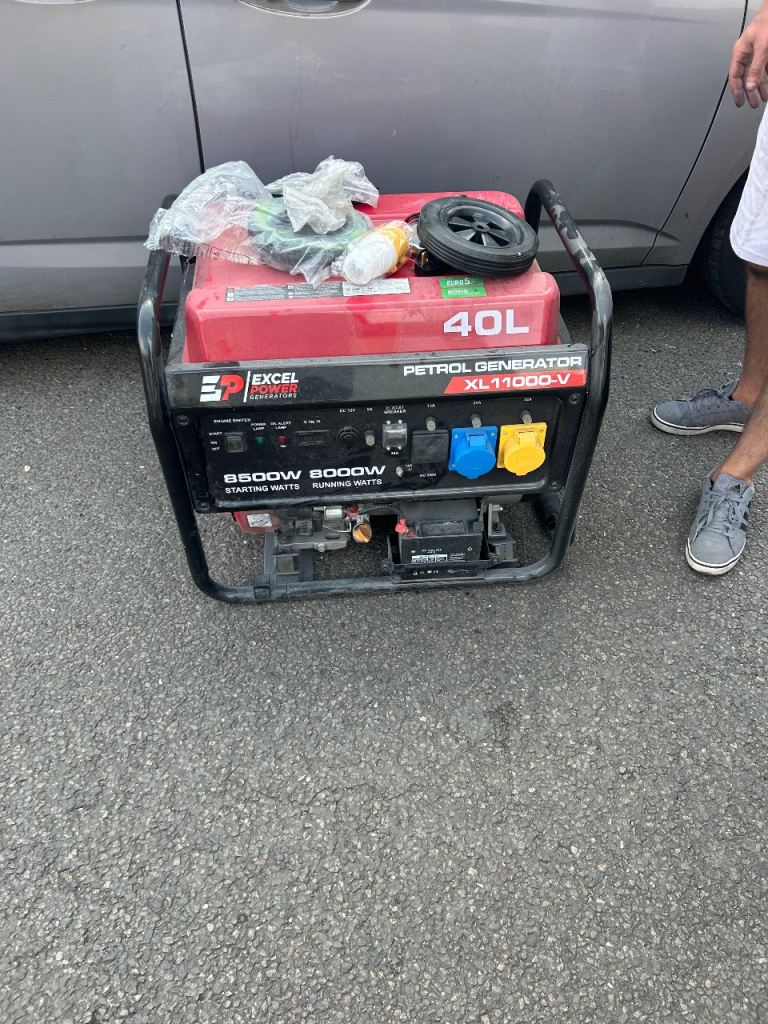 EXCEL POWER XL11000-V Petrol Generator 8500W – Good Condition