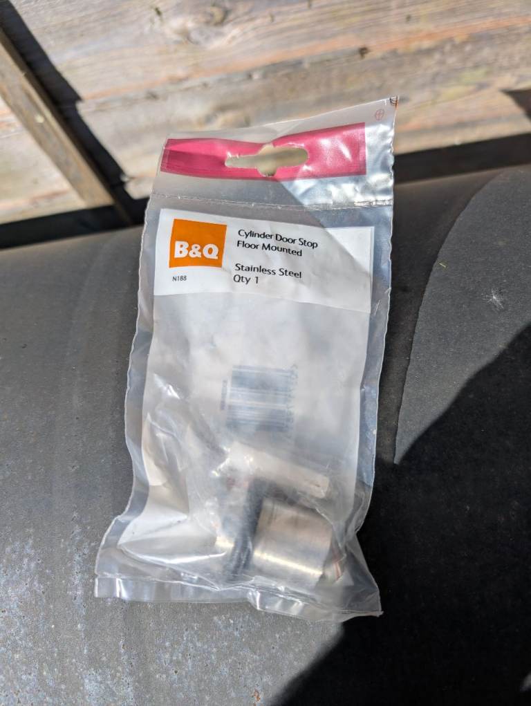 B&Q floor mounted cylinder door stop **BRAND NEW!**