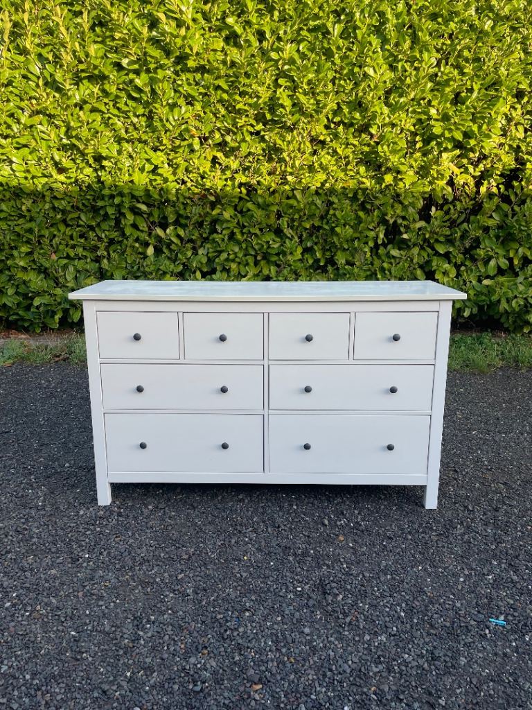 FREE DELIVERY 🥰🚚🥰 IKEA WHITE HEMNES CHEST OF 8 DRAWERS GOOD CONDITION 