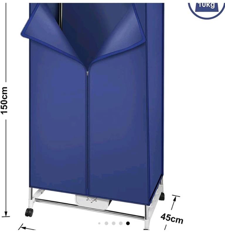 Liten Portable Electric Clothes Dryer Wardrobe - Blue
