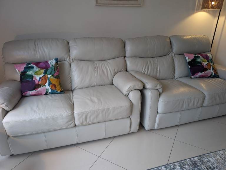 2 X 2 seater leather sofas