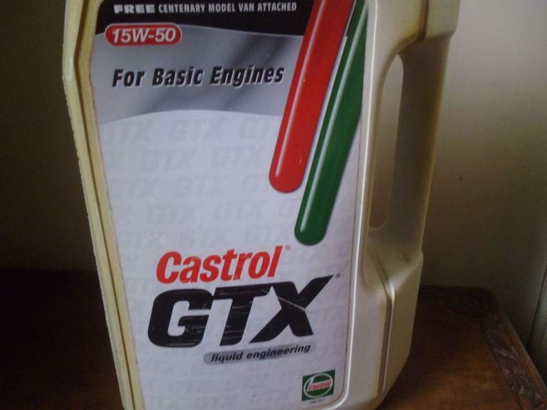CASTROL GTX 15W-50 ENGINE OIL. UNOPENED 5 LTR BOTTLE 
