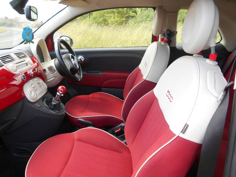 FIAT 500 POPULAR CONVERTIBLE STUNNING RED 2010 £35 ROAD TAX BARGAIN ONLY £2295 *LOOK* PX/DELIVERY