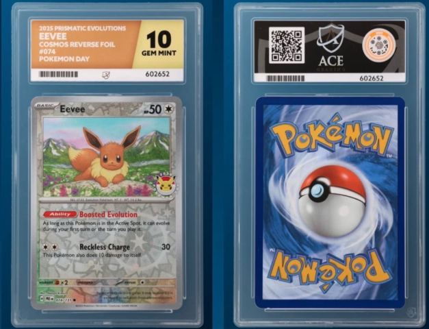eevee pokemon day card 2015 COSMOS REVERSE FOIL – GEM MINT 10 Graded | in Eastleigh, Hampshire PSA 9 - Eevee 074/131