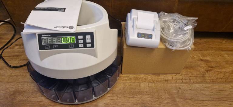 Safescan coins counter and Safescan thermal printer 