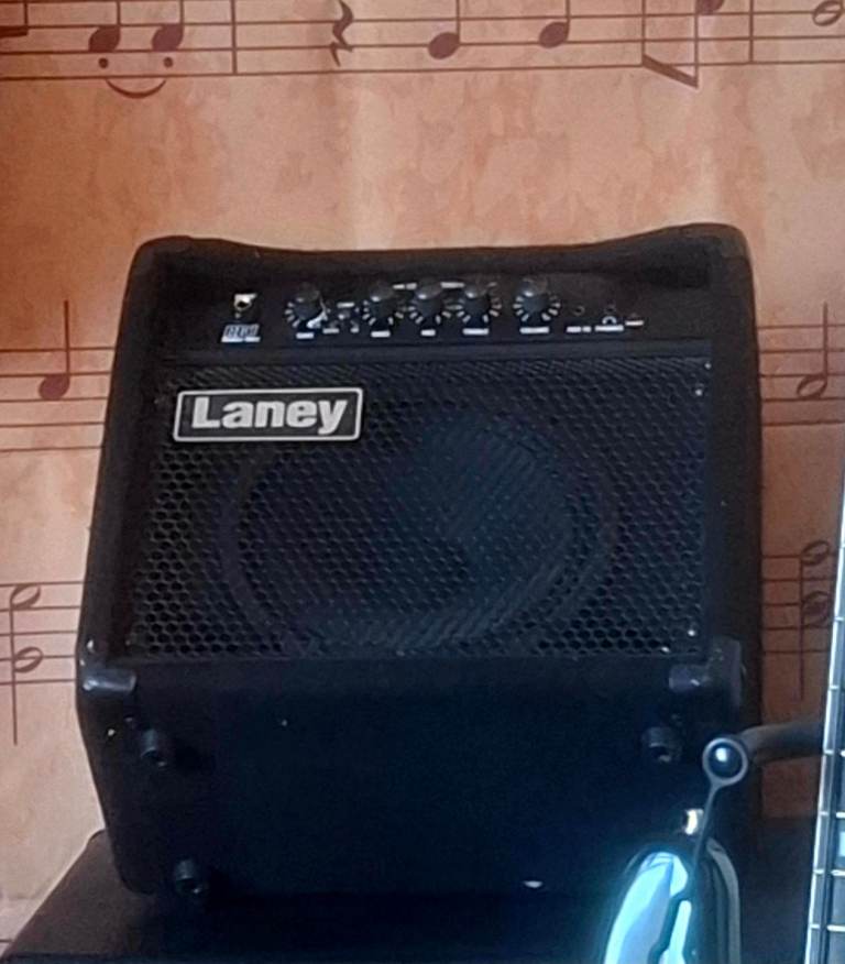 image for Laney rb1 15 watt tilt back bass amp