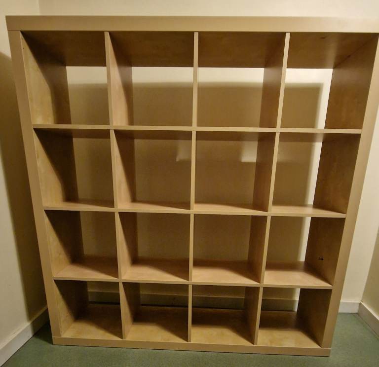 Ikea 4x4 Kallax/Expedit Shelving Unit (discontinued rare Birch Effect, RRP £129)